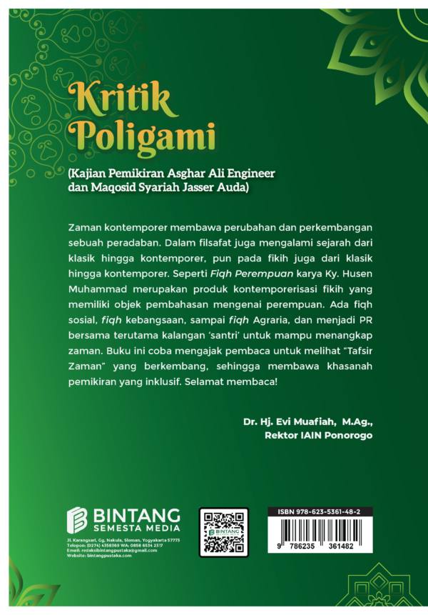Kritik Poligami : (Kajian Pemikiran Asghar Ali Engineer dan Maqosid Syariah Jasser Auda)