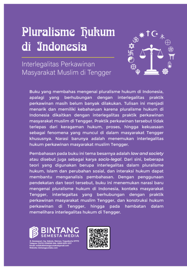 Pluralisme Hukum di Indonesia : Interlegalitas Perkawinan Masyarakat Muslim di TenggePluralisme Hukum di Indonesia: Interlegalitas Perkawinan Masyarakat Muslim di Tengger